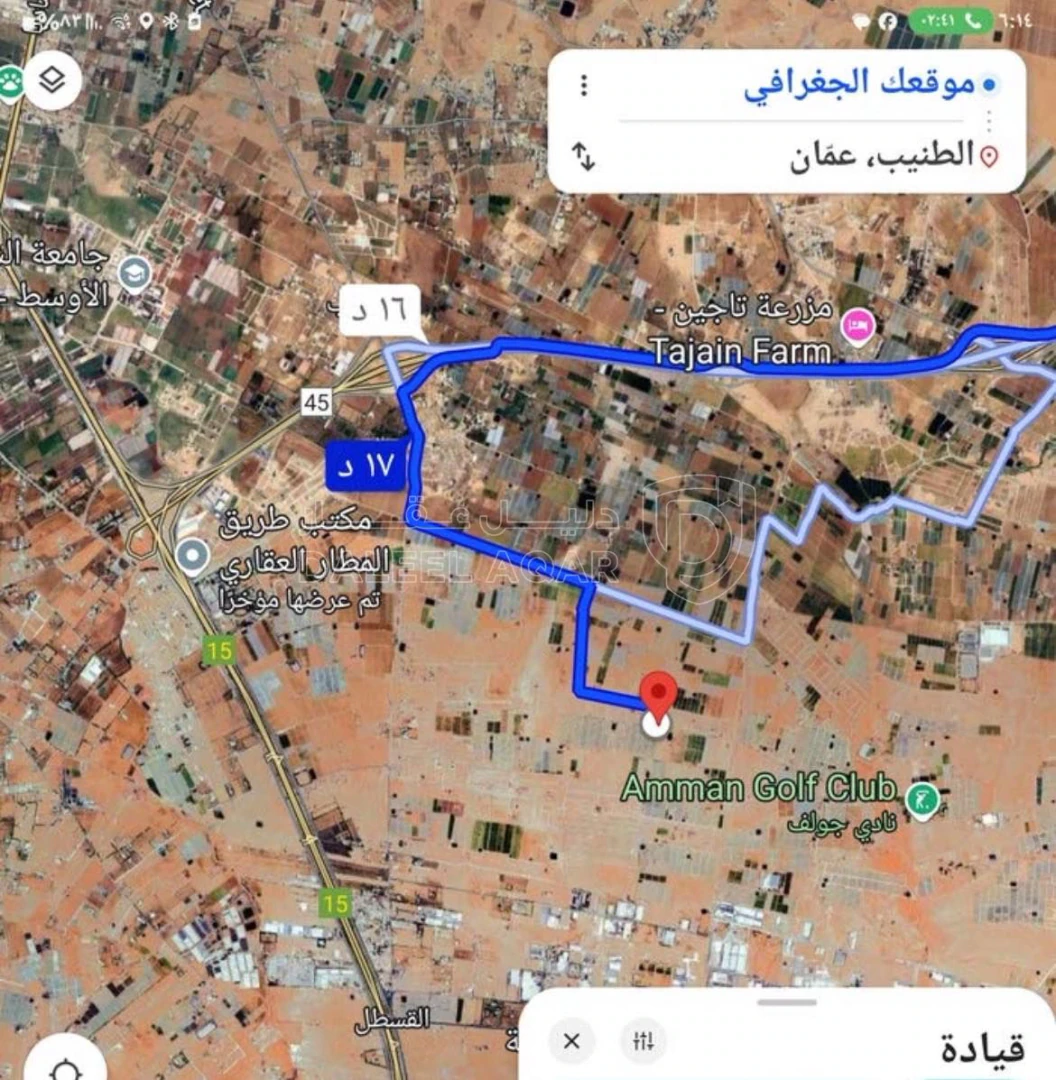 أرض في ارض للبيع في مشروع المهندسين الطنيب جنوب عمان - 50,000 دأ - صورة 1