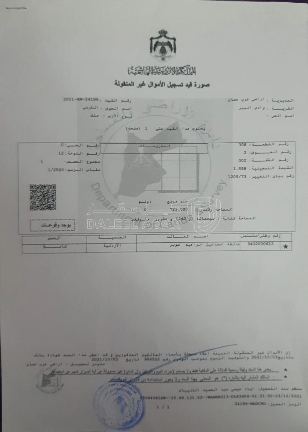 أرض في الجندويل - 400,000 دأ - صورة 1