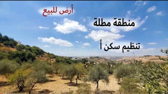 أرض - قطعة أرض في الفحيص/ الحمر - قرب إشارة أم النعاج - 850000 دأ