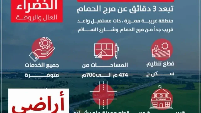 أرض في قرب مرج الحمام - 60,000 دأ - صورة 1