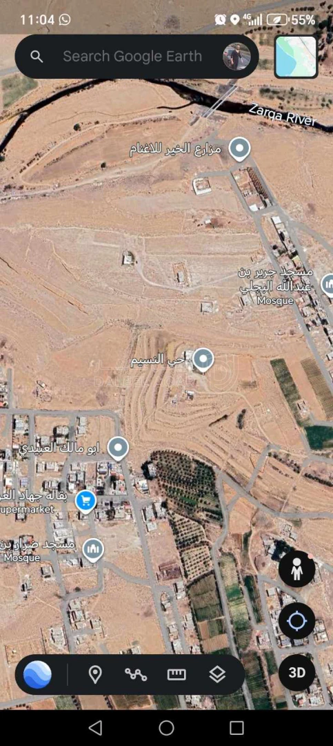 أرض في الزرقاء السخنة الحي الغربي - 15,000 دأ - صورة 1
