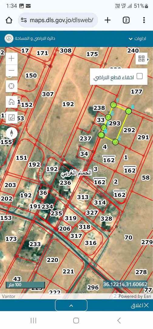 أرض في جنوب عمان، ضبعة، الحمام الغربي - 12,500 دأ - صورة 1