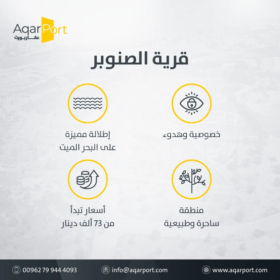 أرض في أرض سكنية للبيع في ناعور- 9 دقائق عن كازية السلام  - 79,000 دأ - صورة 1