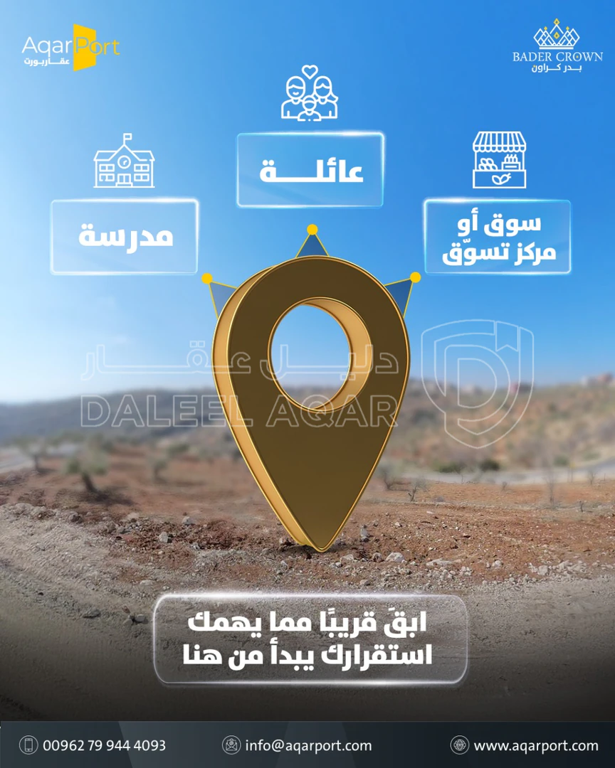 أرض في أرض سكنية للبيع في بدر الجديدة - منطقة بلال - 165,000 دأ - صورة 1