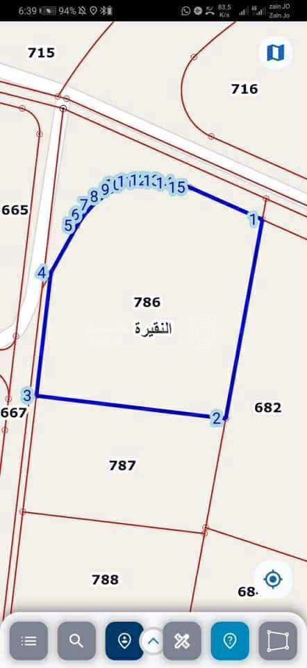 أرض في اراضي الموقر - قرية النقيرة - 105,000 دأ - صورة 1