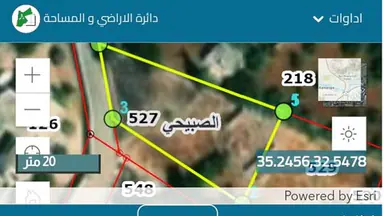 أرض في بيت لقطة للبيع عظم في الصبيحي ،السلط، عرقوب الراشد - 60,000 دأ - صورة NaN