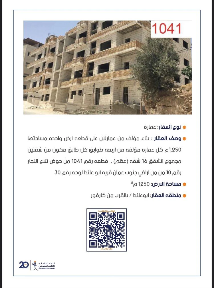 مبنى في ابو علندا خلف كارفور  - 480,000 دأ - صورة 1