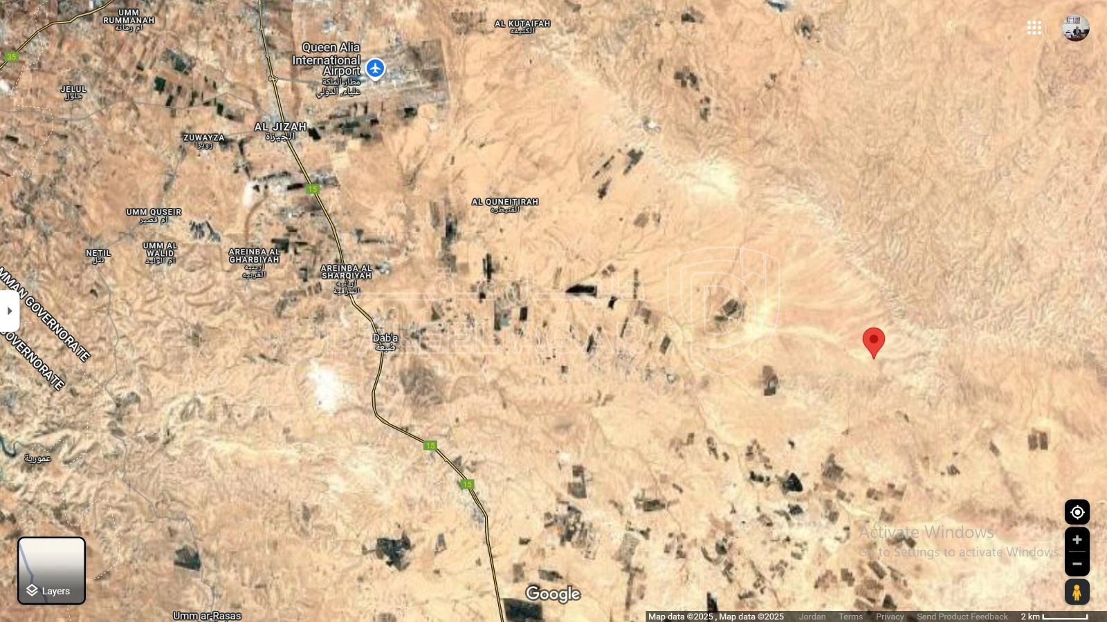 أرض في أرض للبيع - جنوب عمان  الحمام الشرقي  - 8,000 دأ - صورة 1