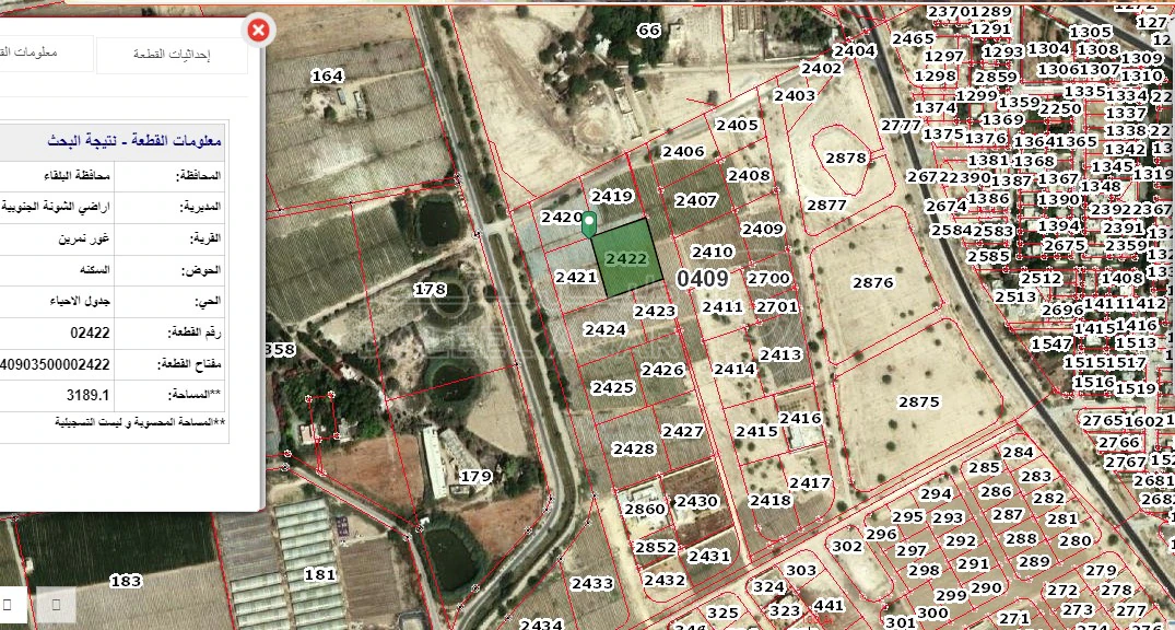 أرض في غور نمرين السكنه  - 115,000 دأ - صورة 1