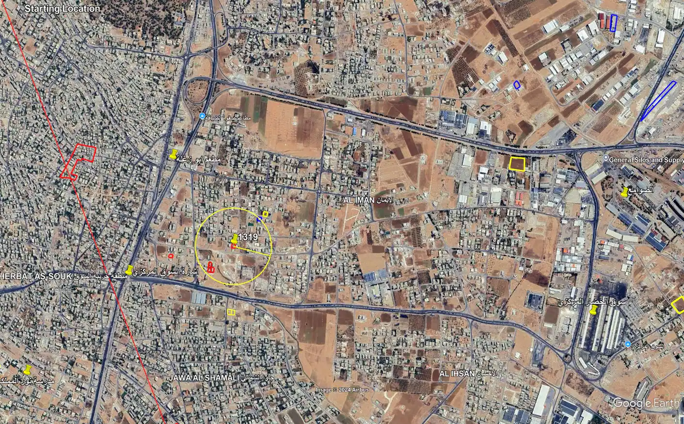 أرض في الجويدة حب الإيمان - 69,000 دأ - صورة 1