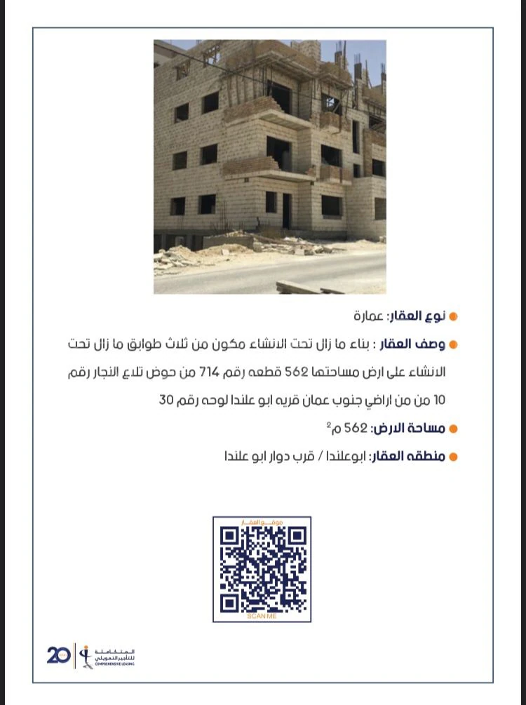 مبنى في ابو علندا بالقرب من دوار كارفور - 190,000 دأ - صورة 1