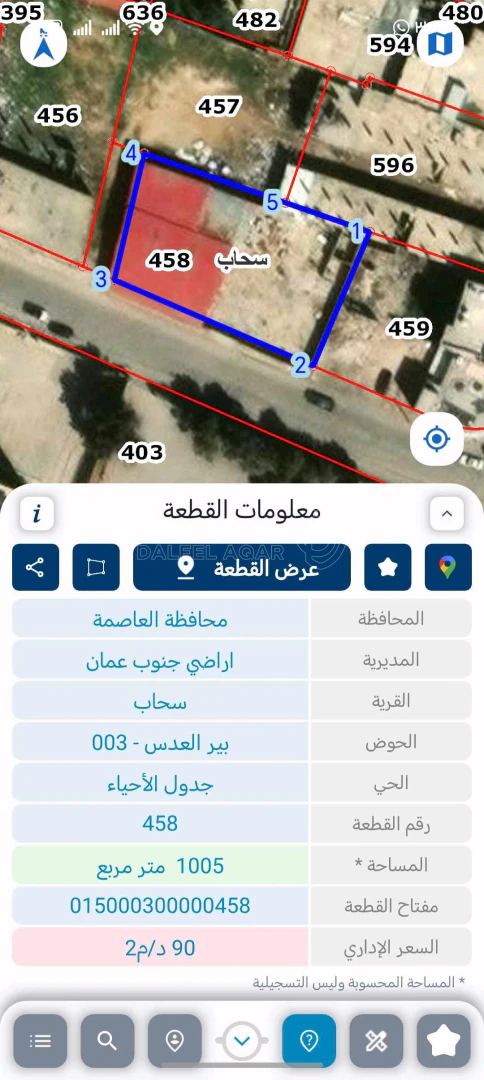 أرض في سحاب مقابل مدرسه عبدالله الثاني التميز - 150,000 دأ - صورة 1
