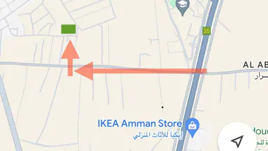 أرض في طريق المطار / ام البساتين / خلف جامعة الزيتونه  - 260,000 دأ - صورة NaN