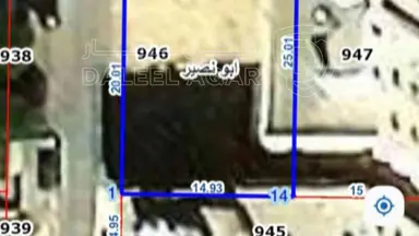 أرض - قطعة أرض مميزة للبيع في أبو نصير حي الضياء - 96000 دأ